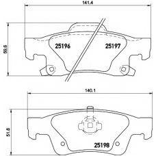 T2064 PAGID Комплект тормозных колодок, дисковый тормоз