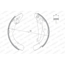 152-2014 WEEN Комплект тормозных колодок