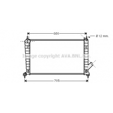 SB2061 AVA Радиатор, охлаждение двигателя