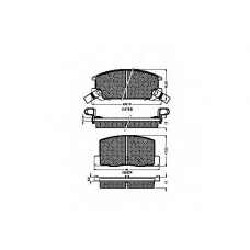 31253 SPIDAN Комплект тормозных колодок, дисковый тормоз