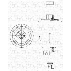 213908910400 MAGNETI MARELLI Фильтр топливный