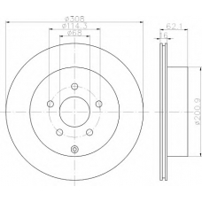 8DD 355 113-031 HELLA Тормозной диск