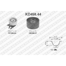 KD458.44 SNR Комплект ремня грм