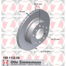 150.1132.00 ZIMMERMANN Тормозной диск