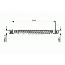 1 987 476 947 BOSCH Тормозной шланг