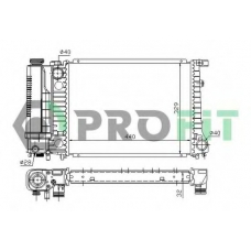 PR 0050A2 PROFIT Радиатор, охлаждение двигателя