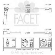 4.9893 FACET Ккомплект проводов зажигания
