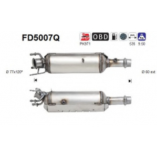 FD5007Q AS Сажевый / частичный фильтр, система выхлопа ОГ