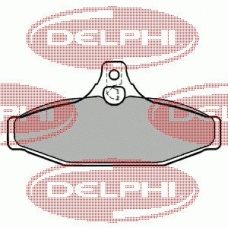 LP1267 DELPHI Комплект тормозных колодок, дисковый тормоз
