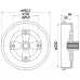 63909 PAGID Тормозной барабан