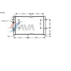 VW2180 AVA Радиатор, охлаждение двигателя