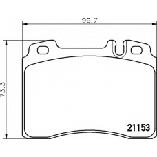 8DB 355 007-471 HELLA Комплект тормозных колодок, дисковый тормоз