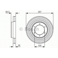 0 986 479 U90 BOSCH Тормозной диск