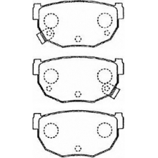 B2N016 AISIN Комплект тормозных колодок, дисковый тормоз