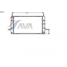 FD2102 AVA Радиатор, охлаждение двигателя