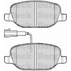 BBP2279 BORG & BECK Комплект тормозных колодок, дисковый тормоз