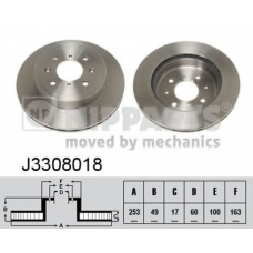 J3308018 NIPPARTS Тормозной диск