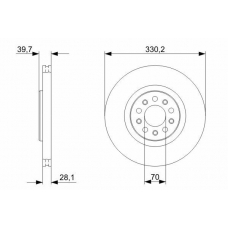 0 986 479 290 BOSCH Тормозной диск