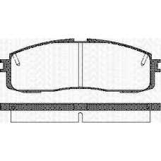 8110 13152 TRISCAN Комплект тормозных колодок, дисковый тормоз