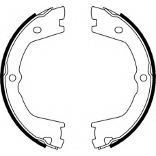 N1696 NECTO Комплект тормозных колодок, стояночная тормозная с