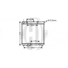 8422603 DIEDERICHS Радиатор, охлаждение двигателя
