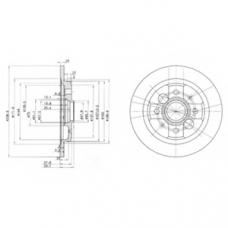 BG2667 DELPHI Тормозной диск