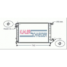1508901 KUHLER SCHNEIDER Радиатор, охлаждение двигател