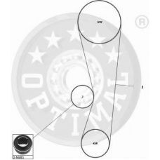 SK-1223 OPTIMAL Комплект ремня грм