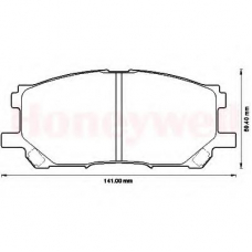 572562B BENDIX Комплект тормозных колодок, дисковый тормоз