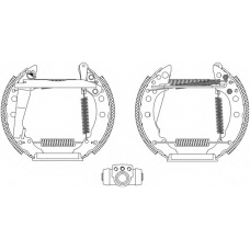 8DB 355 003-711 HELLA Комплект тормозных колодок