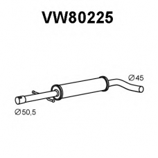 VW80225 VENEPORTE Средний глушитель выхлопных газов