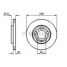 0 986 479 B62 BOSCH Тормозной диск