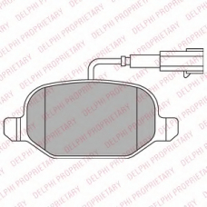 LP2300 DELPHI Комплект тормозных колодок, дисковый тормоз