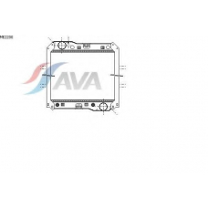 ME2200 AVA Радиатор, охлаждение двигателя