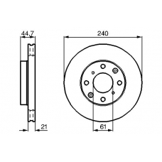 0 986 478 115 BOSCH Тормозной диск