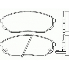 T1508 PAGID Комплект тормозных колодок, дисковый тормоз