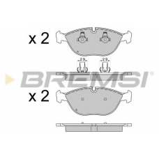 BP3571 BREMSI Комплект тормозных колодок, дисковый тормоз
