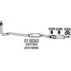 01.50243 MTS Средний глушитель выхлопных газов