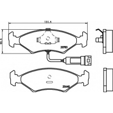 N-117 COBREQ Комплект тормозных колодок, дисковый тормоз