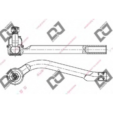 DE1258 DJ PARTS Наконечник поперечной рулевой тяги