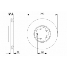 0 986 479 307 BOSCH Тормозной диск