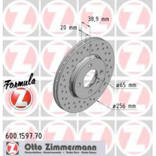 600.1597.70 ZIMMERMANN Тормозной диск