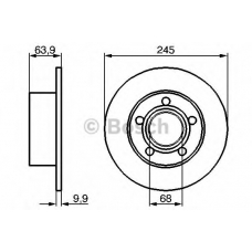 0 986 479 B22 BOSCH Тормозной диск