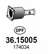 36.15005 ASSO Сажевый / частичный фильтр, система выхлопа ОГ