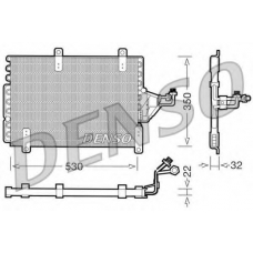 DCN09143 DENSO Конденсатор, кондиционер