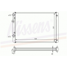 65232A NISSENS Радиатор, охлаждение двигателя
