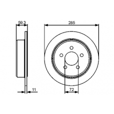 0 986 479 455 BOSCH Тормозной диск