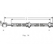 PHD221 TRW Тормозной шланг