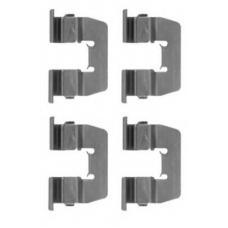 8DZ 355 204-671 HELLA PAGID Комплектующие, колодки дискового тормоза