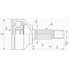 CVJ5644.10 OPEN PARTS Шарнирный комплект, приводной вал